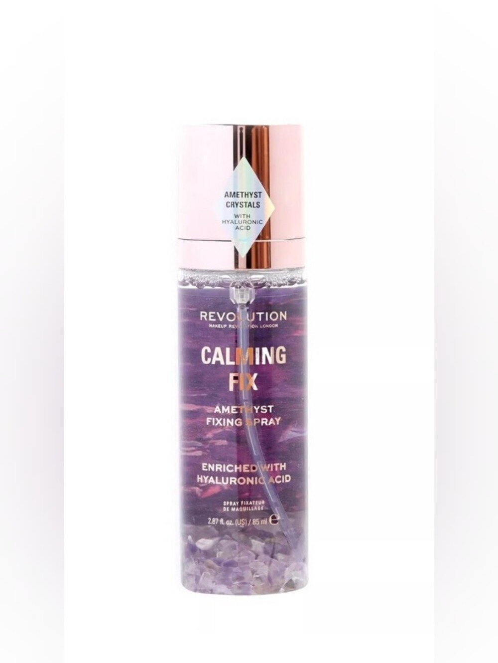 Revolution Calming Fix Amethyst Fixing Spray Enriched With Hyaluronic Acid